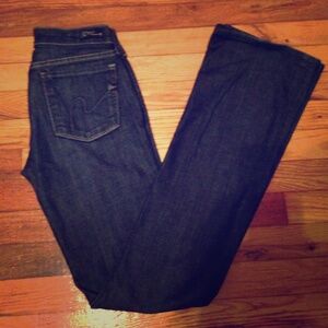 Citizens Of Humanity Dark Blue Jeans (no button) low rise bootcut
